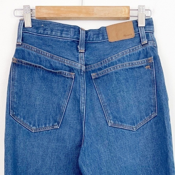 Madewell Trendy Baggy Straight High Rise Trendy Casual Distressed Denim Jeans 24 - Picture 8 of 14